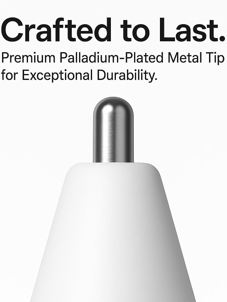 BXVX Replacement Apple Pencil Tips (12-Pack) – Compatible with Pro, USB-C, Gen 2 & Gen 1 – Original Material Nibs (Palladium Plated) - Image 3
